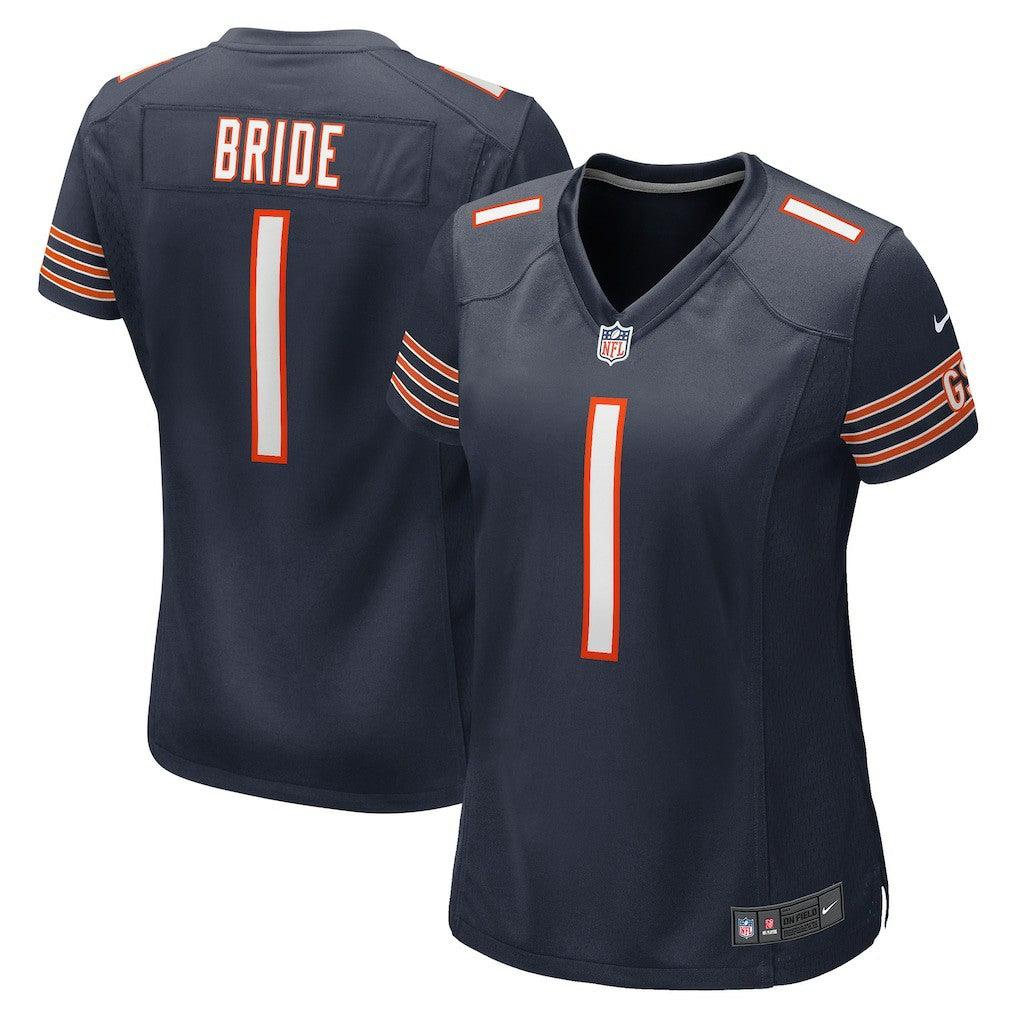 Number 1 Bride Chicago Bears Women's Game Jersey - Navy - Nike