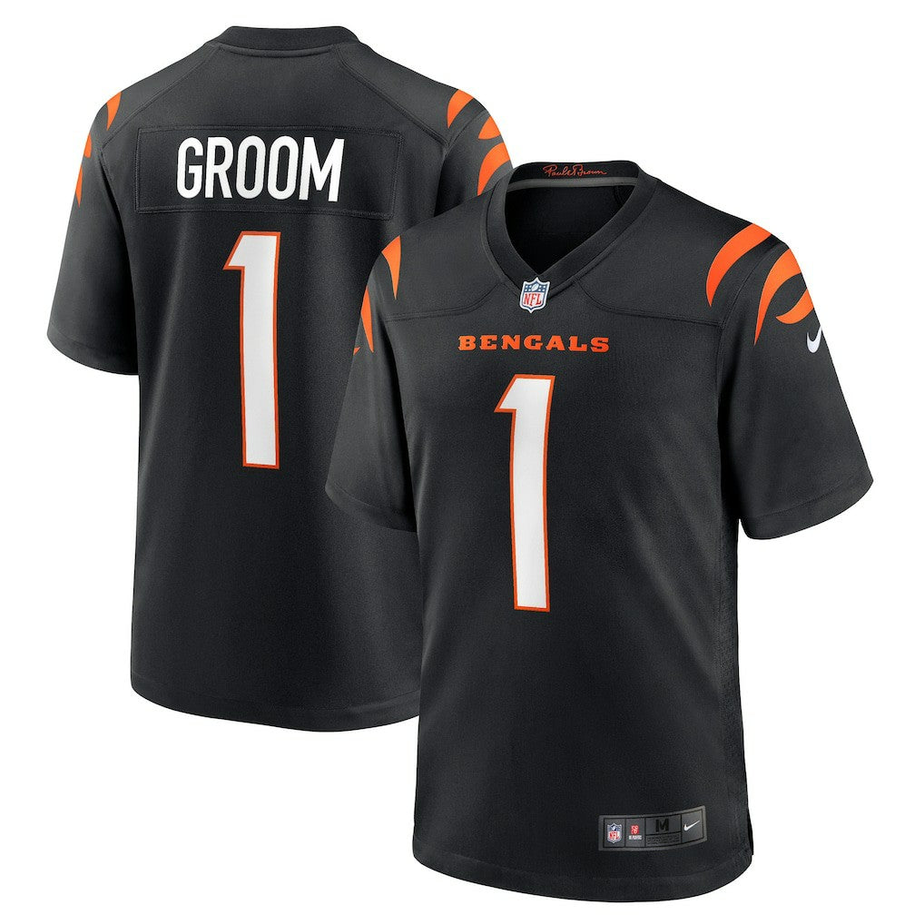 Number 1 Groom Cincinnati Bengals Game Jersey - Black - Nike