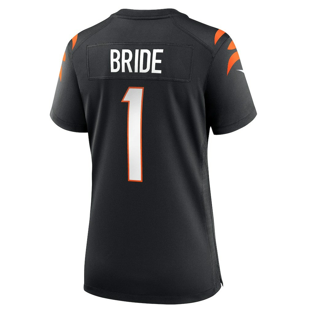 Number 1 Bride Cincinnati Bengals Women's Game Jersey - Black - Nike
