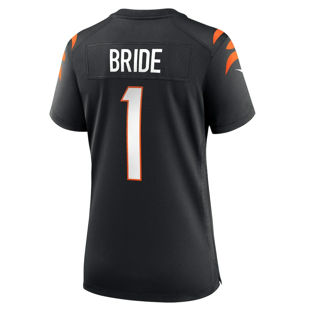 Number 1 Bride Cincinnati Bengals Women's Game Jersey - Black - Nike