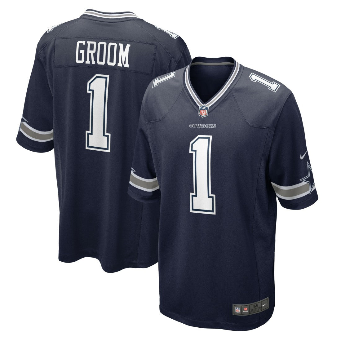 Number 1 Groom Dallas Cowboys Game Jersey - Navy - Nike
