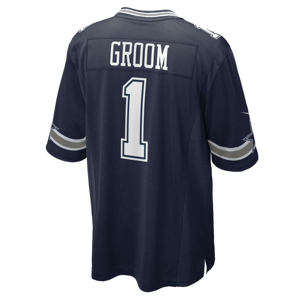 Number 1 Groom Dallas Cowboys Game Jersey - Navy - Nike
