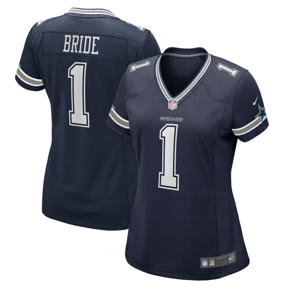 Number 1 Bride Dallas Cowboys Women's Game Jersey - Navy - Nike
