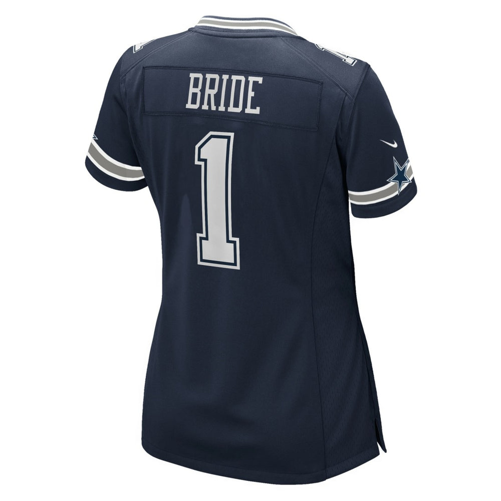 Number 1 Bride Dallas Cowboys Women's Game Jersey - Navy - Nike