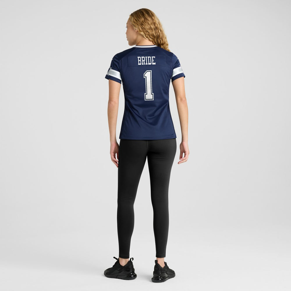 Number 1 Bride Dallas Cowboys Women's Game Jersey - Navy - Nike