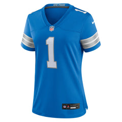 Number 1 Bride Detroit Lions Women's Game Jersey - Blue - Nike