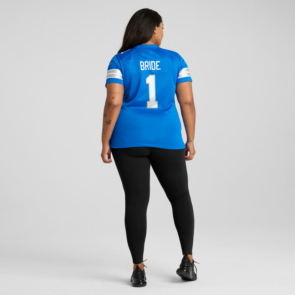 Number 1 Bride Detroit Lions Women's Game Jersey - Blue - Nike