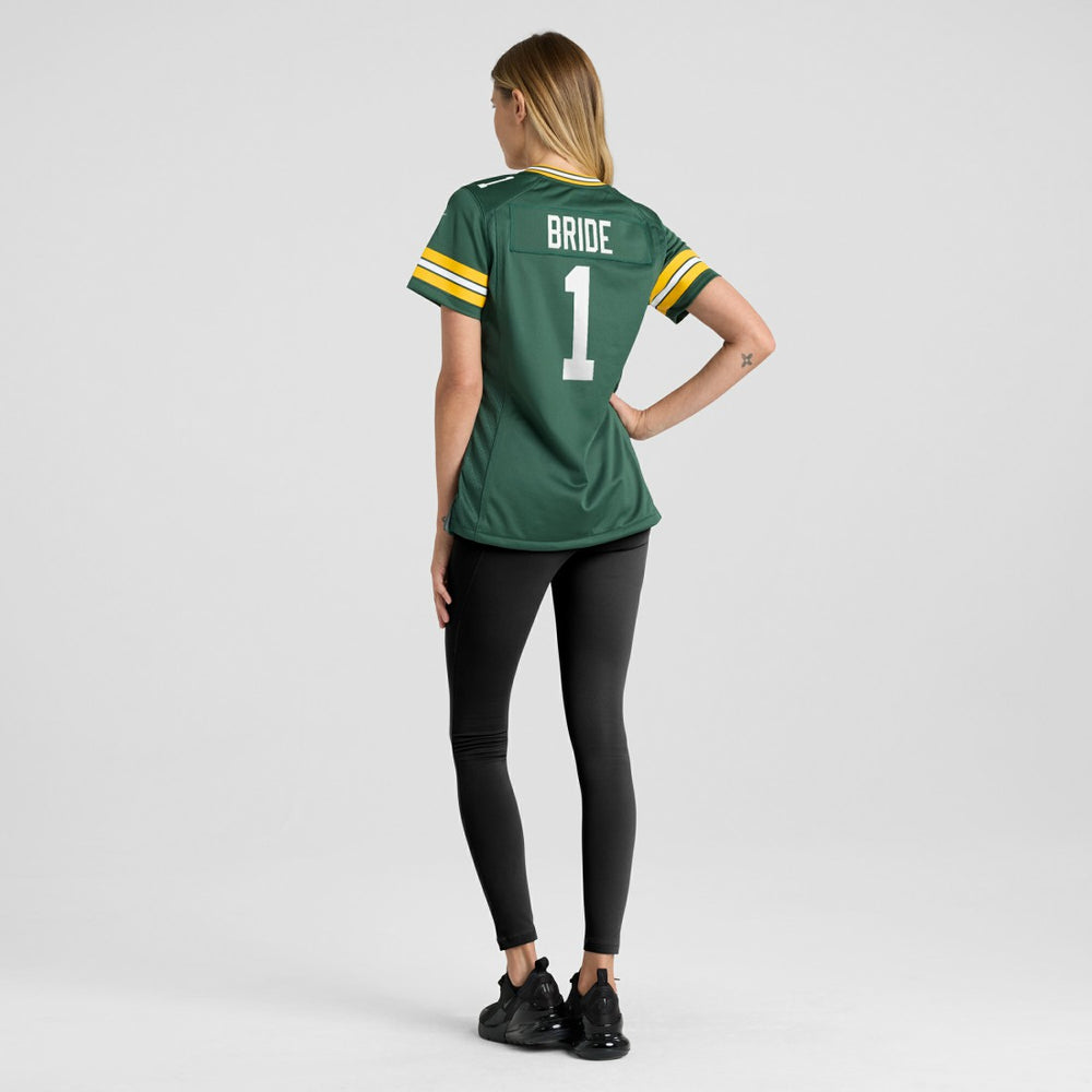Number 1 Bride Green Bay Packers Women's Game Jersey - Green - Nike