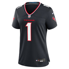 Number 1 Bride Houston Texans Women's Game Jersey - Navy - Nike