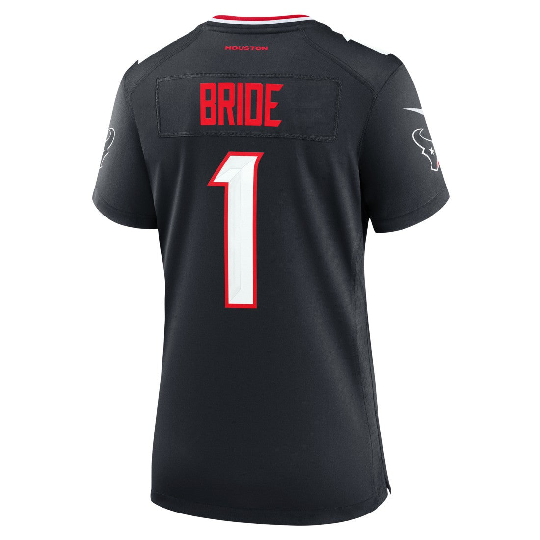 Number 1 Bride Houston Texans Women's Game Jersey - Navy - Nike