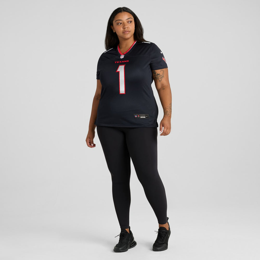 Number 1 Bride Houston Texans Women's Game Jersey - Navy - Nike