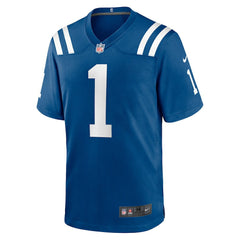 Number 1 Groom Indianapolis Colts Game Jersey - Royal - Nike