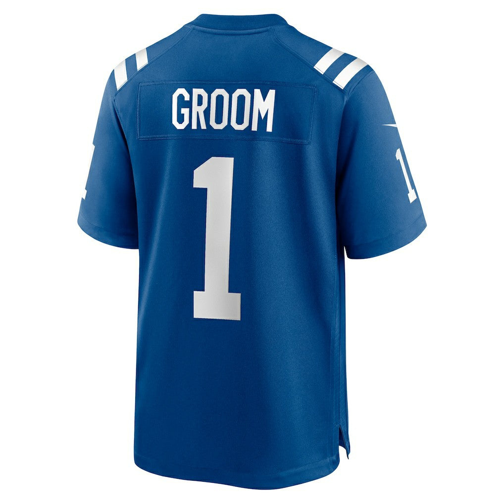 Number 1 Groom Indianapolis Colts Game Jersey - Royal - Nike