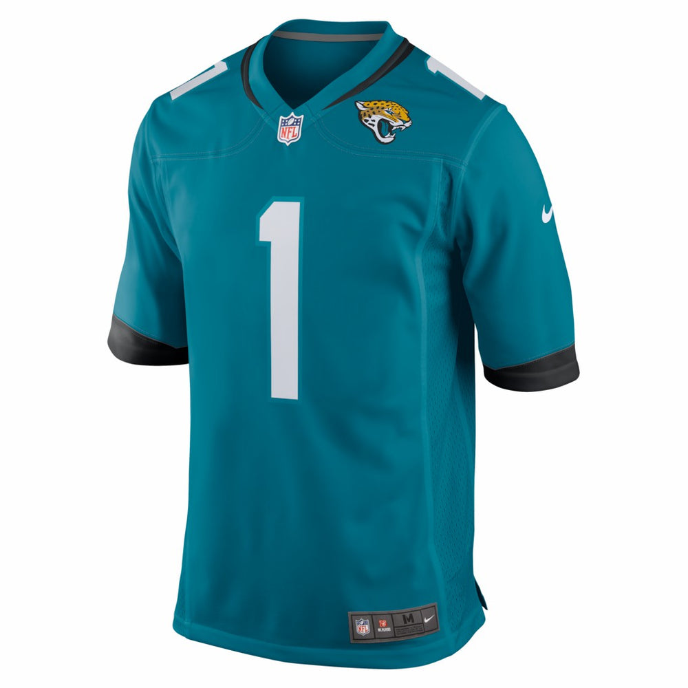 Number 1 Groom Jacksonville Jaguars Game Jersey - Teal - Nike