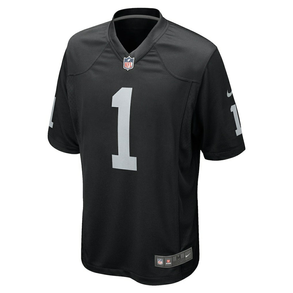 Number 1 Groom Las Vegas Raiders Game Jersey - Black - Nike