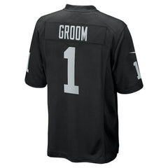 Number 1 Groom Las Vegas Raiders Game Jersey - Black - Nike