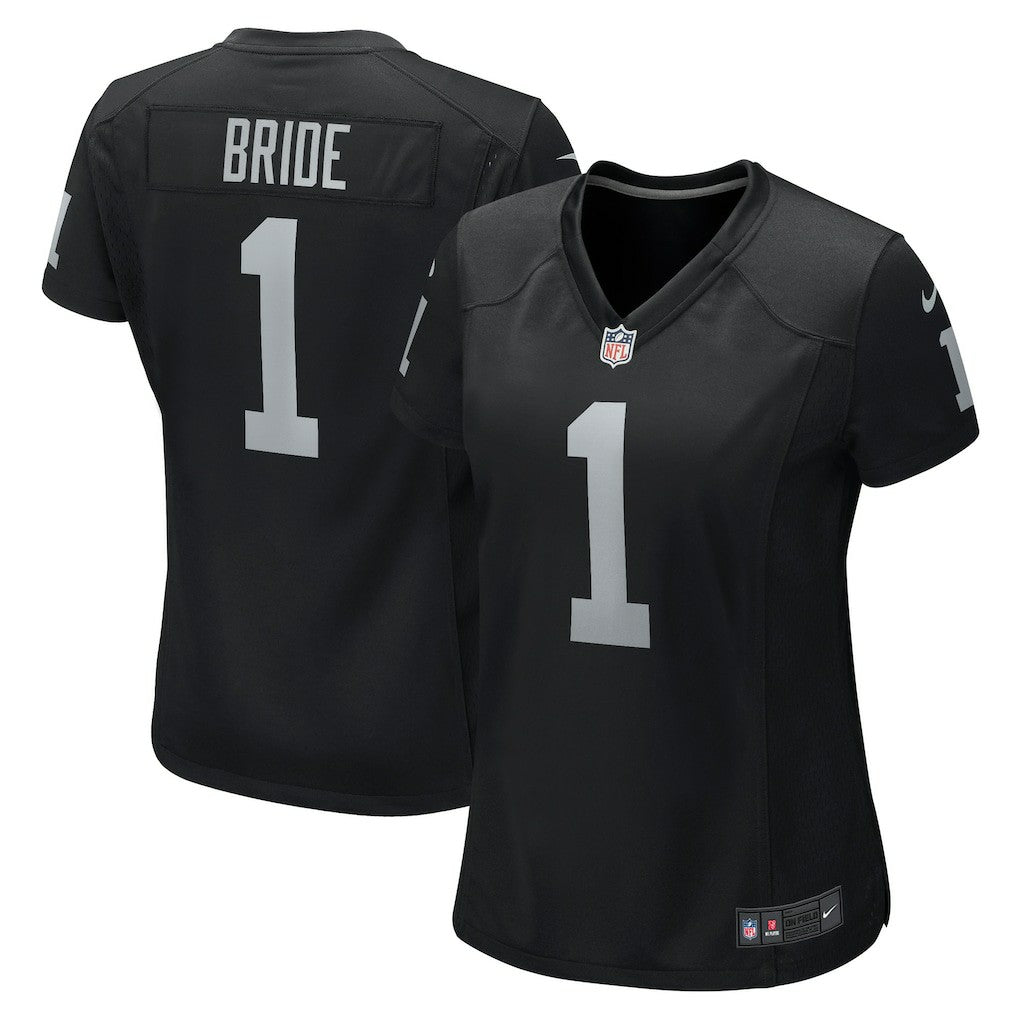 Number 1 Bride Las Vegas Raiders Women's Game Jersey - Black - Nike
