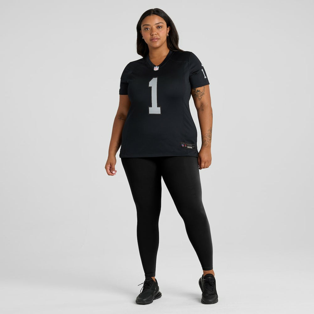 Number 1 Bride Las Vegas Raiders Women's Game Jersey - Black - Nike