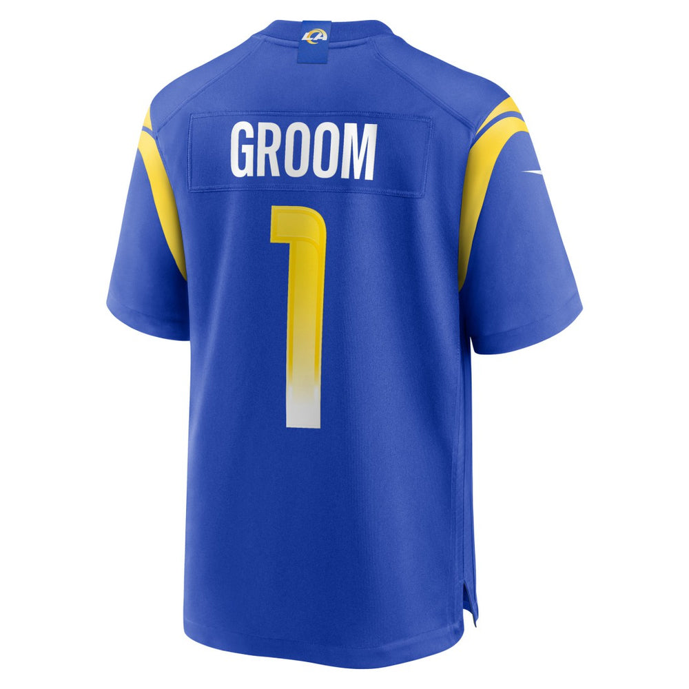 Number 1 Groom Los Angeles Rams Game Jersey - Royal - Nike