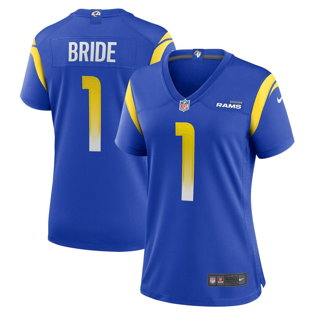 Number 1 Bride Los Angeles Rams Women's Game Jersey - Royal - Nike