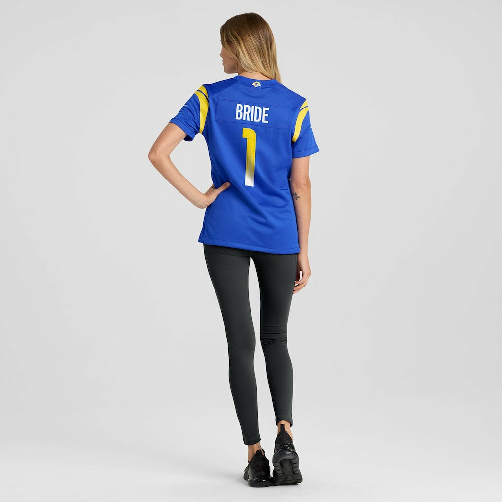 Number 1 Bride Los Angeles Rams Women's Game Jersey - Royal - Nike