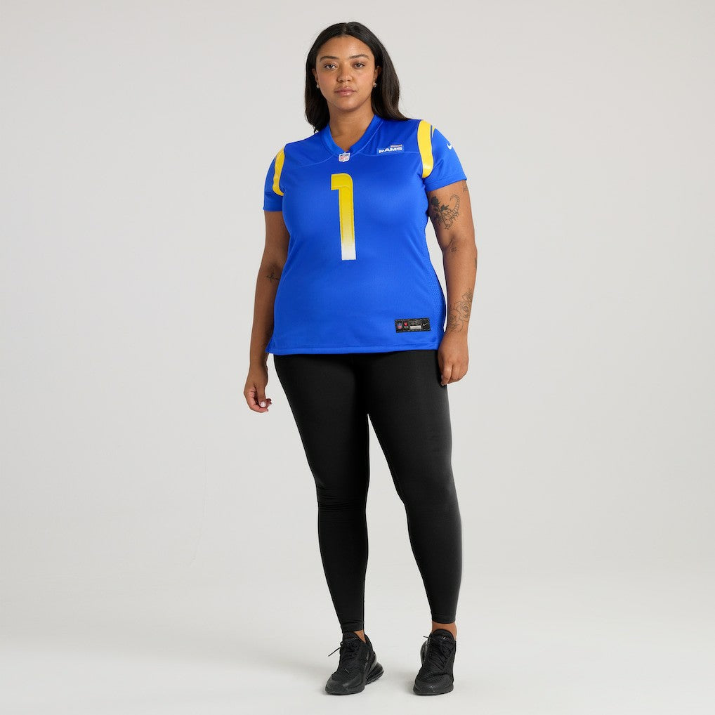 Number 1 Bride Los Angeles Rams Women's Game Jersey - Royal - Nike