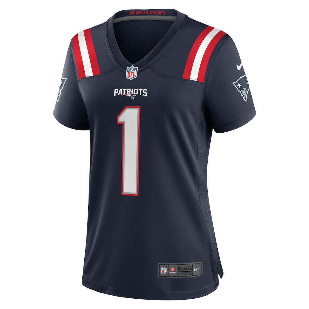 Number 1 Bride New England Patriots Women's Game Jersey - Navy - Nike