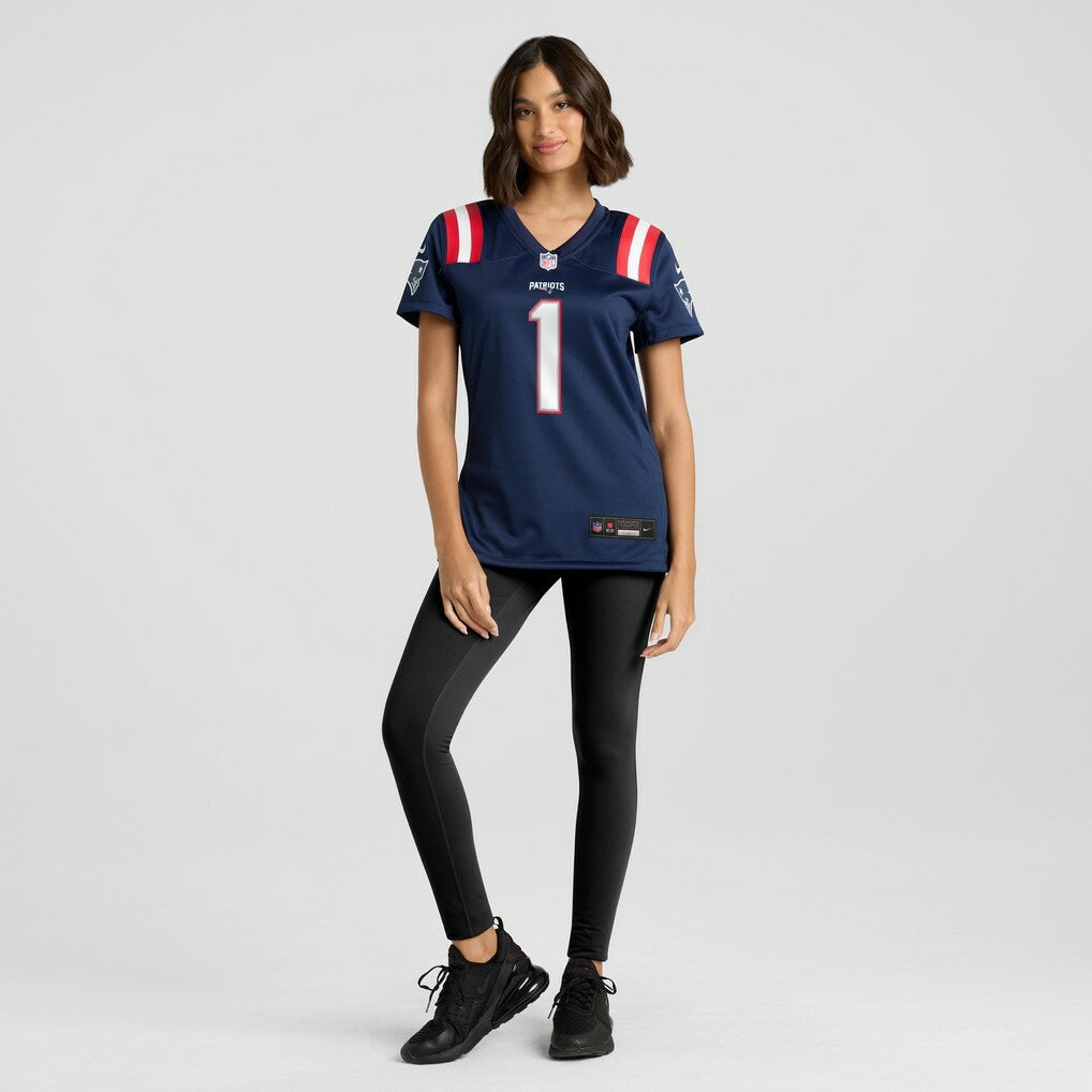 Number 1 Bride New England Patriots Women's Game Jersey - Navy - Nike