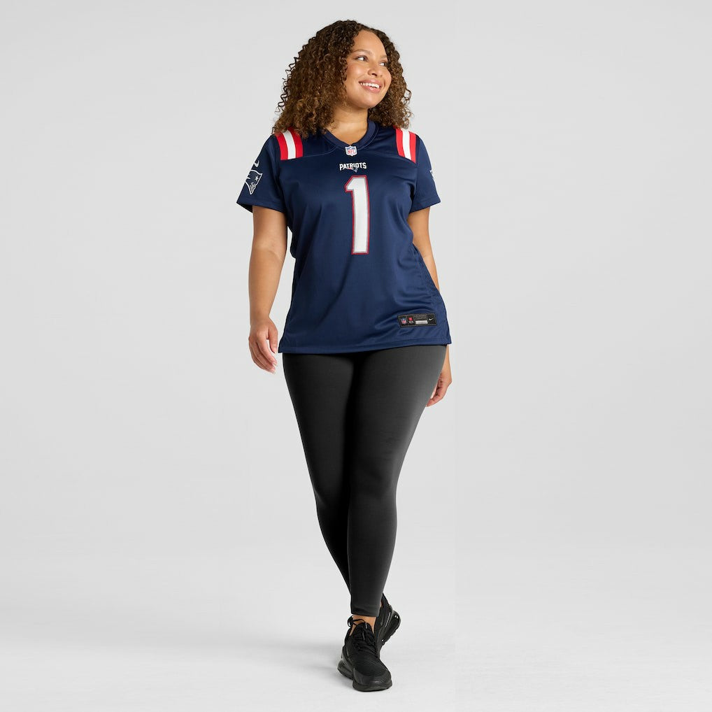 Number 1 Bride New England Patriots Women's Game Jersey - Navy - Nike