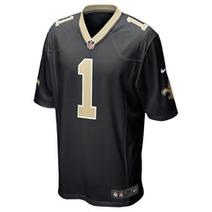 Number 1 Groom New Orleans Saints Game Jersey - Black - Nike