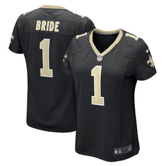Number 1 Bride New Orleans Saints Women's Game Jersey - Black - Nike