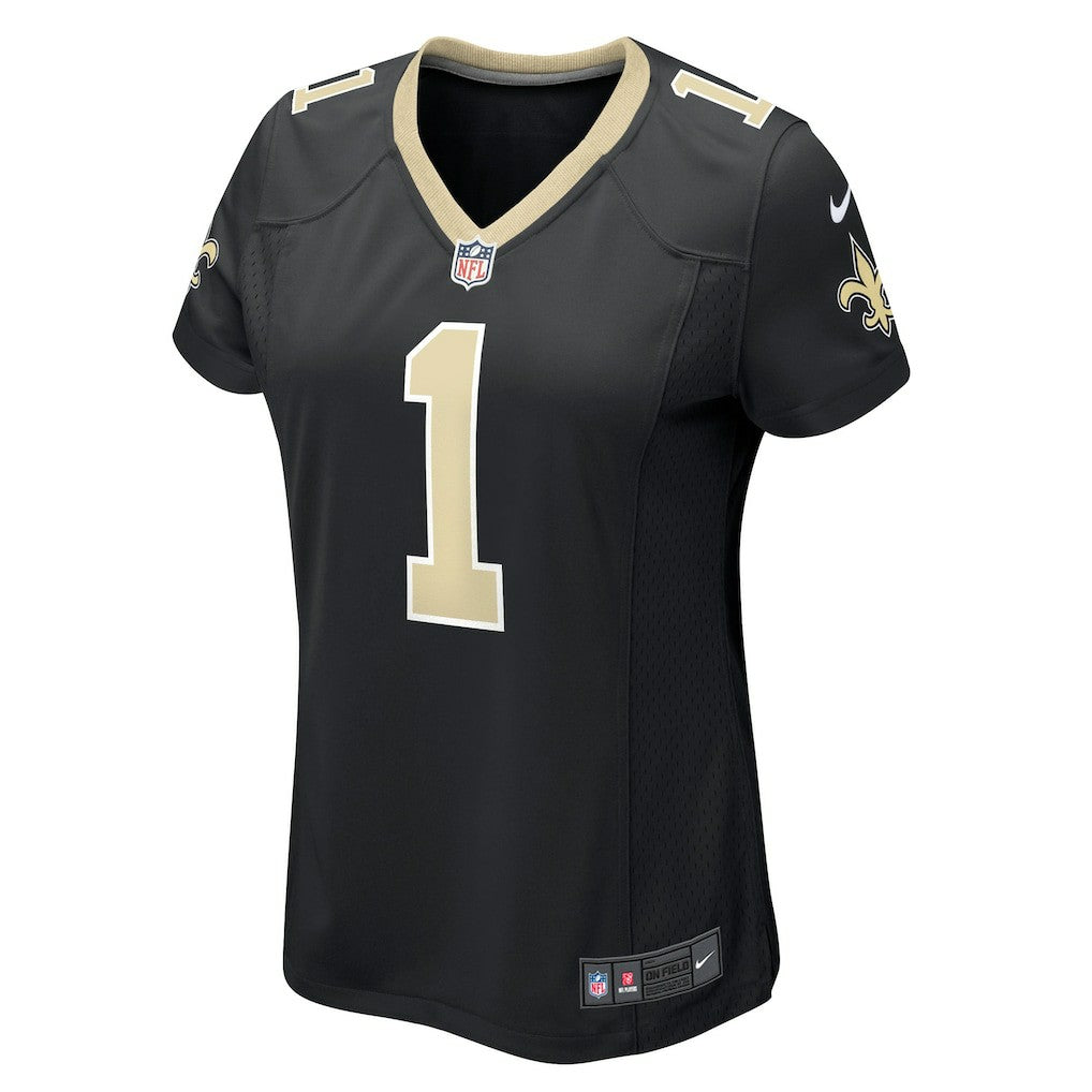 Number 1 Bride New Orleans Saints Women's Game Jersey - Black - Nike