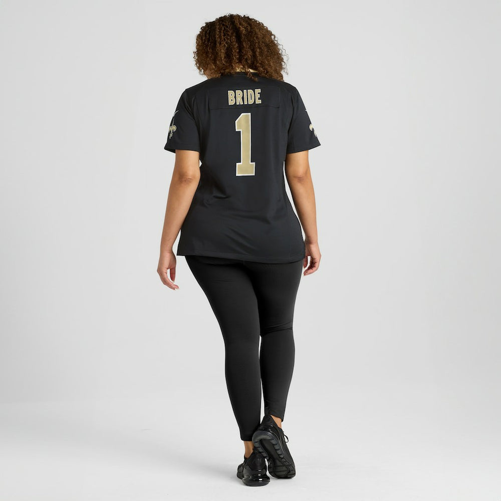 Number 1 Bride New Orleans Saints Women's Game Jersey - Black - Nike