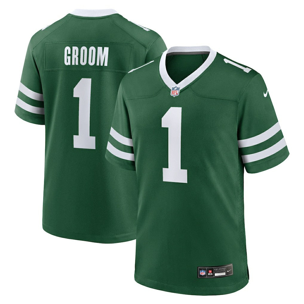 Number 1 Groom New York Jets Game Jersey - Legacy Green - Nike