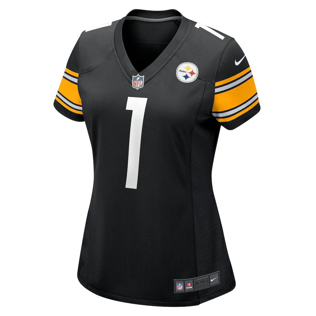 Number 1 Bride Pittsburgh Steelers Women's Game Jersey - Black - Nike
