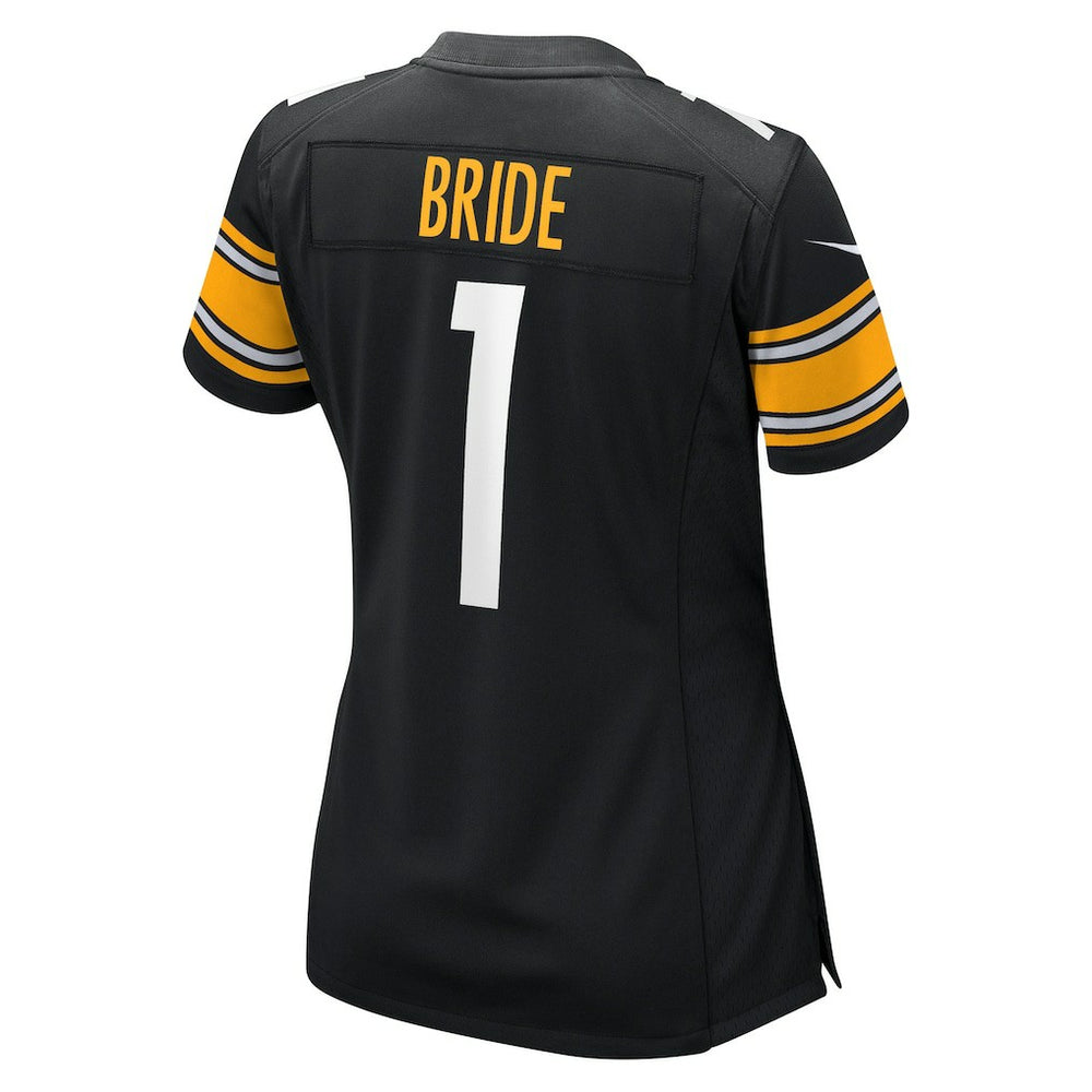 Number 1 Bride Pittsburgh Steelers Women's Game Jersey - Black - Nike