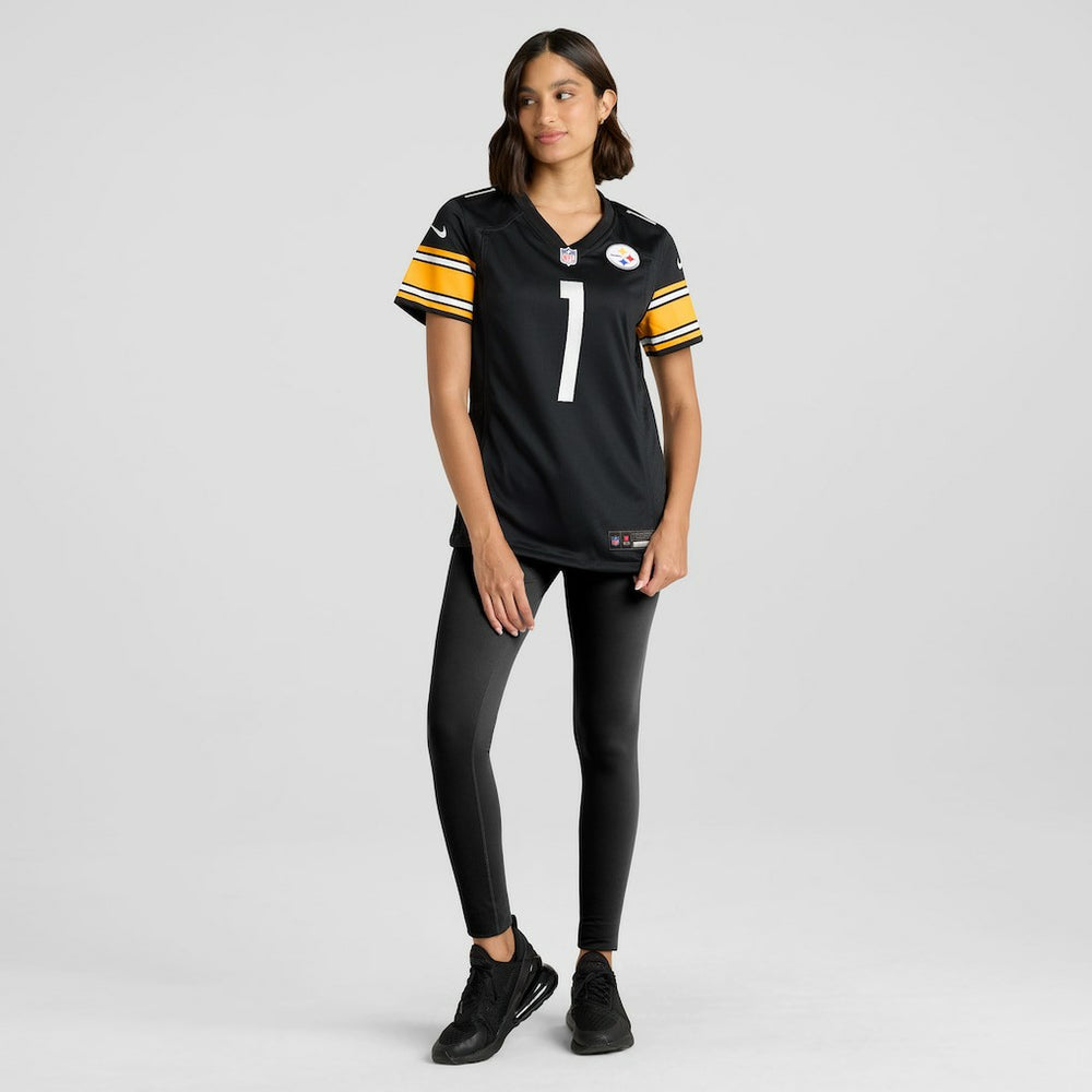 Number 1 Bride Pittsburgh Steelers Women's Game Jersey - Black - Nike