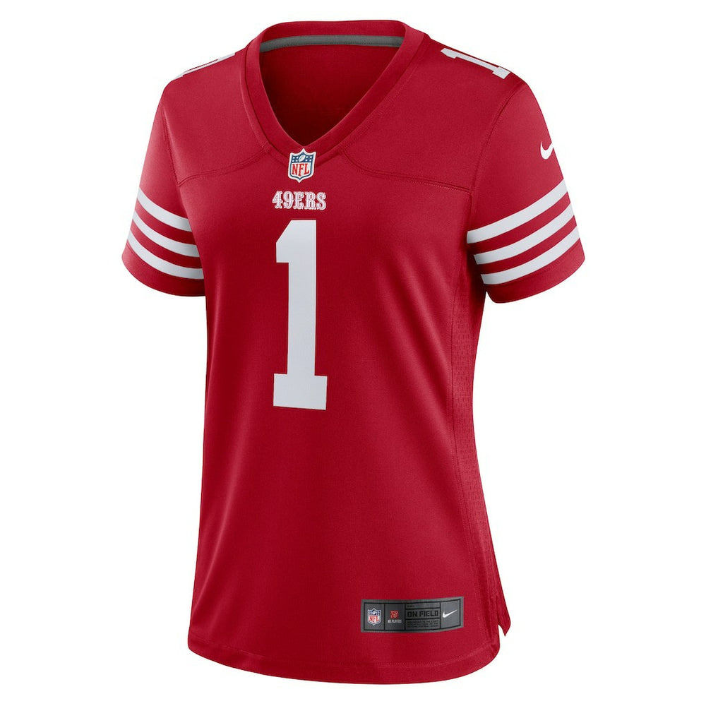 Number 1 Bride San Francisco 49ers Women's Game Jersey - Scarlet - Nike