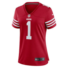 Number 1 Bride San Francisco 49ers Women's Game Jersey - Scarlet - Nike