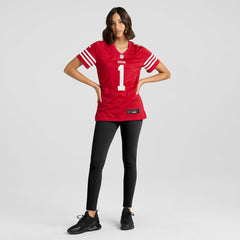 Number 1 Bride San Francisco 49ers Women's Game Jersey - Scarlet - Nike