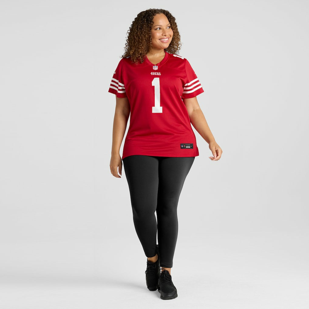 Number 1 Bride San Francisco 49ers Women's Game Jersey - Scarlet - Nike