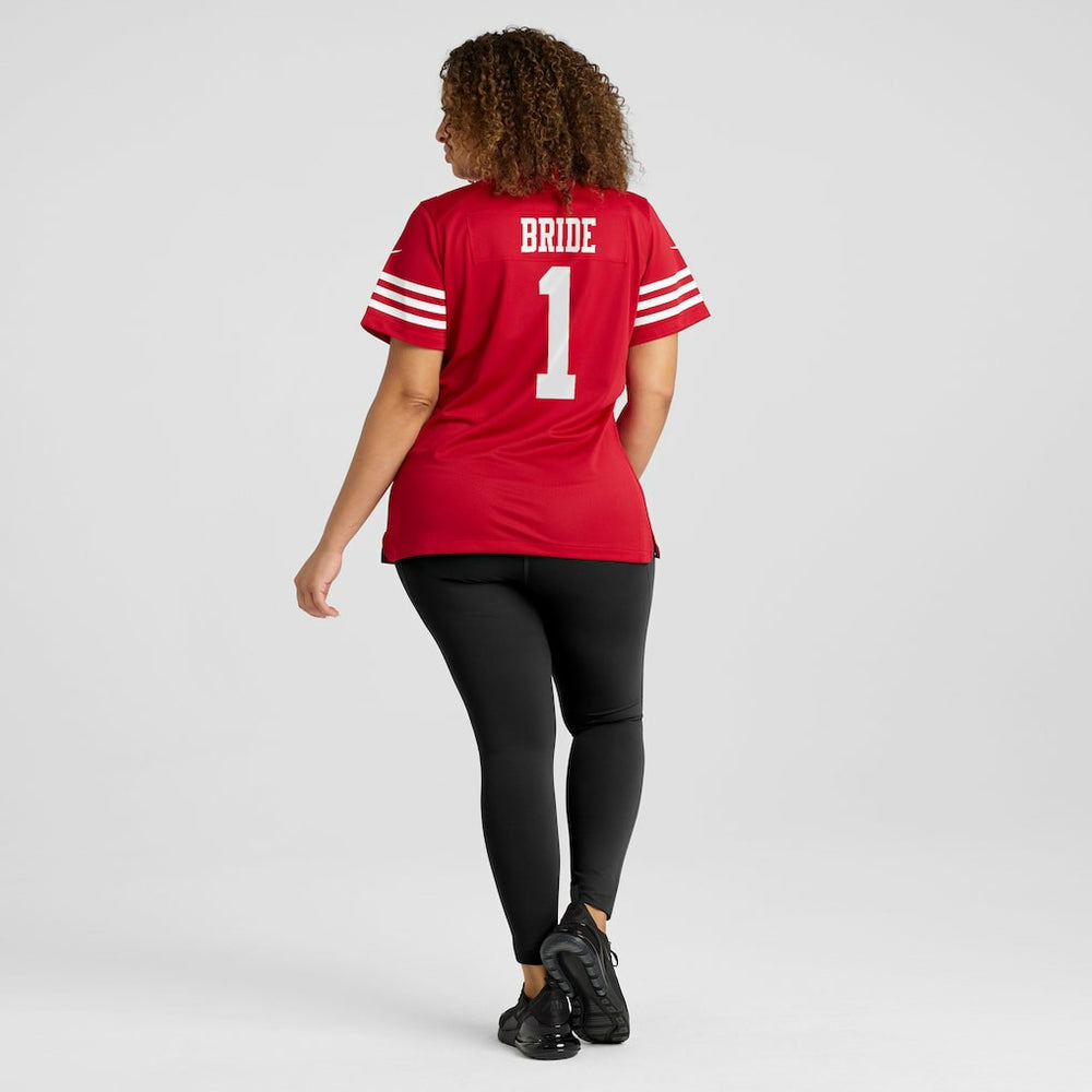 Number 1 Bride San Francisco 49ers Women's Game Jersey - Scarlet - Nike