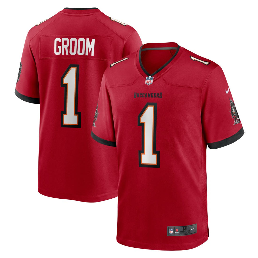 Number 1 Groom Tampa Bay Buccaneers Game Jersey - Red - Nike