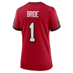 Number 1 Bride Tampa Bay Buccaneers Women's Game Jersey - Red - Nike