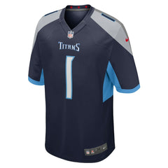 Number 1 Groom Tennessee Titans Game Jersey - Navy - Nike