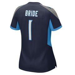 Number 1 Bride Tennessee Titans Women's Game Jersey - Navy - Nike