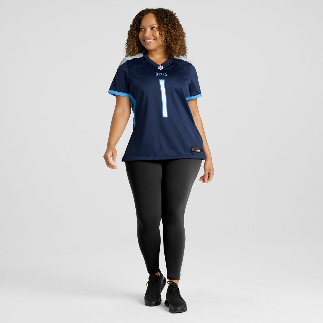 Number 1 Bride Tennessee Titans Women's Game Jersey - Navy - Nike