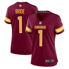 Number 1 Bride Washington Commanders Women's Game Jersey - Burgundy - Nike