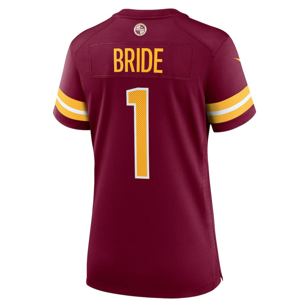 Number 1 Bride Washington Commanders Women's Game Jersey - Burgundy - Nike