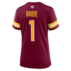 Number 1 Bride Washington Commanders Women's Game Jersey - Burgundy - Nike